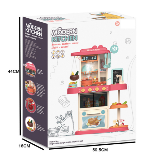 cocinita modern kitchen junior rosa zooco play house (7)